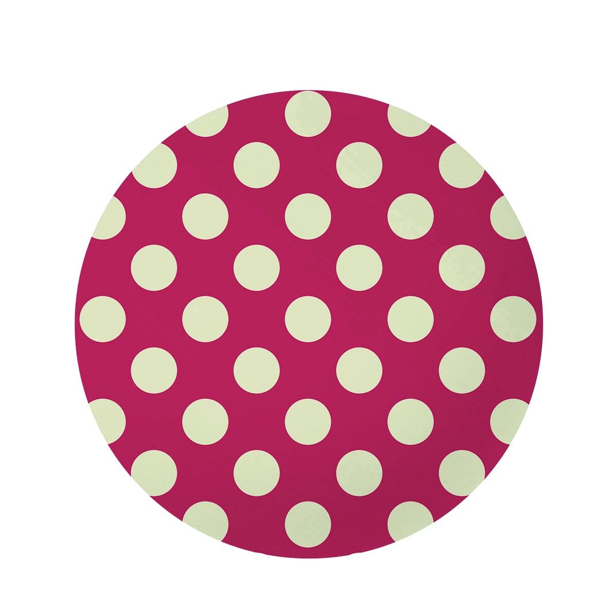 Vintage Red Polka Dot Round Rug-grizzshop