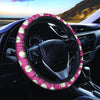 Vintage Red Polka Dot Steering Wheel Cover-grizzshop
