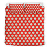 Vintage Red White Polka Dot Pattern Print Duvet Cover Bedding Set-grizzshop