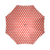 Vintage Red White Polka Dot Pattern Print Foldable Umbrella-grizzshop