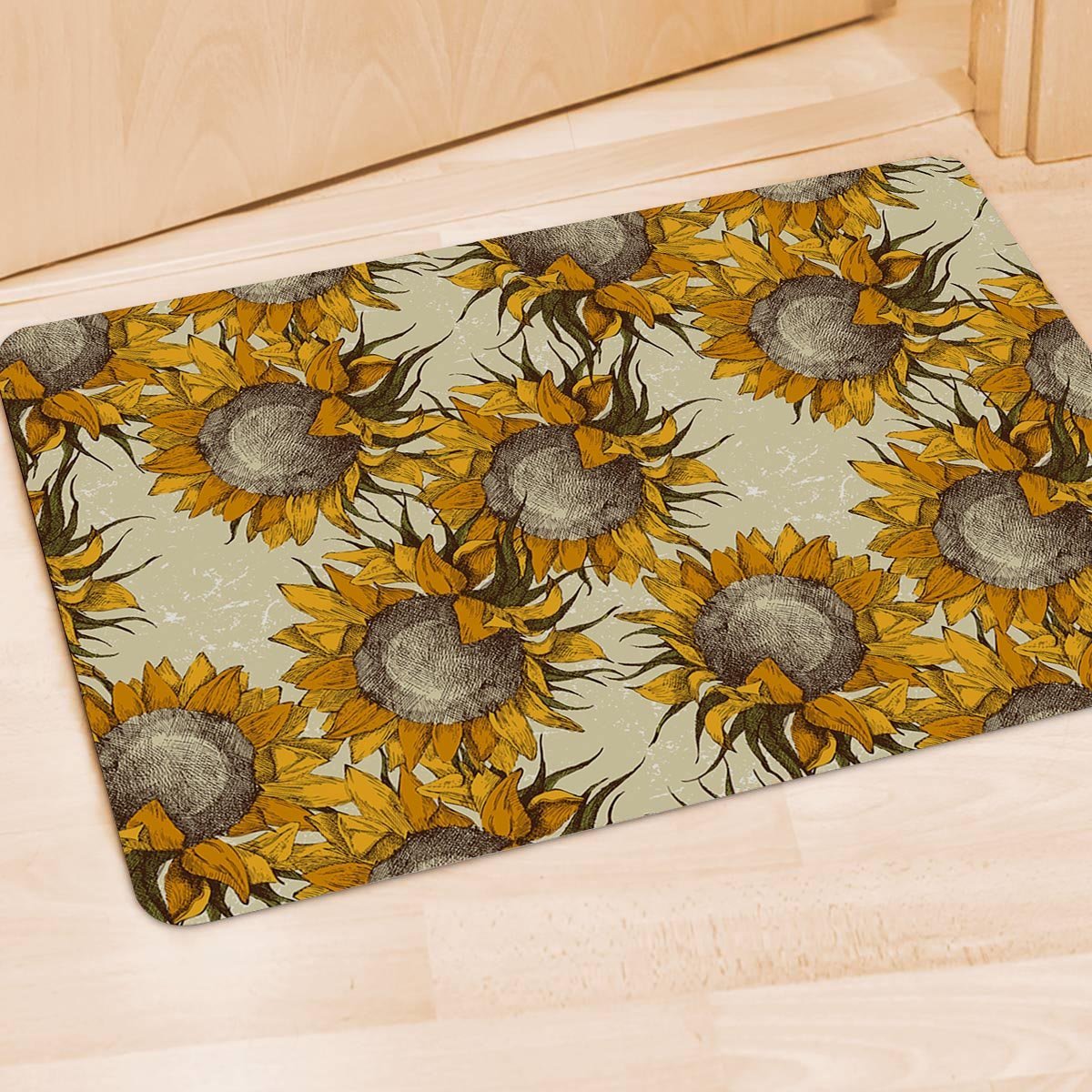 Vintage Sunflower Door Mat-grizzshop