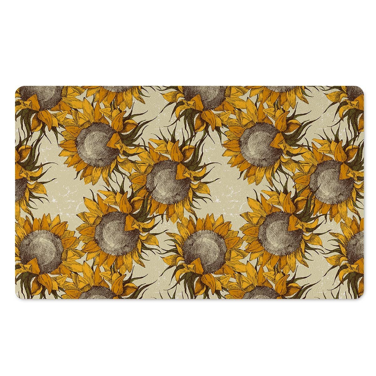 Vintage Sunflower Door Mat-grizzshop