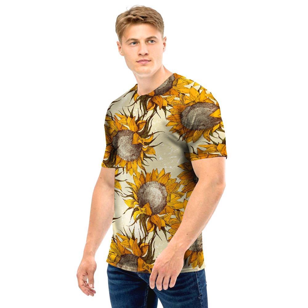 Vintage Sunflower Men T Shirt-grizzshop