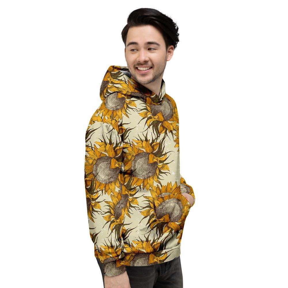 Vintage Sunflower Men's Hoodie-grizzshop
