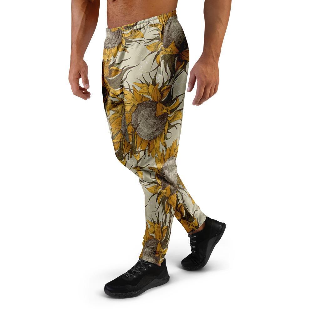 Vintage Sunflower Men's Joggers-grizzshop