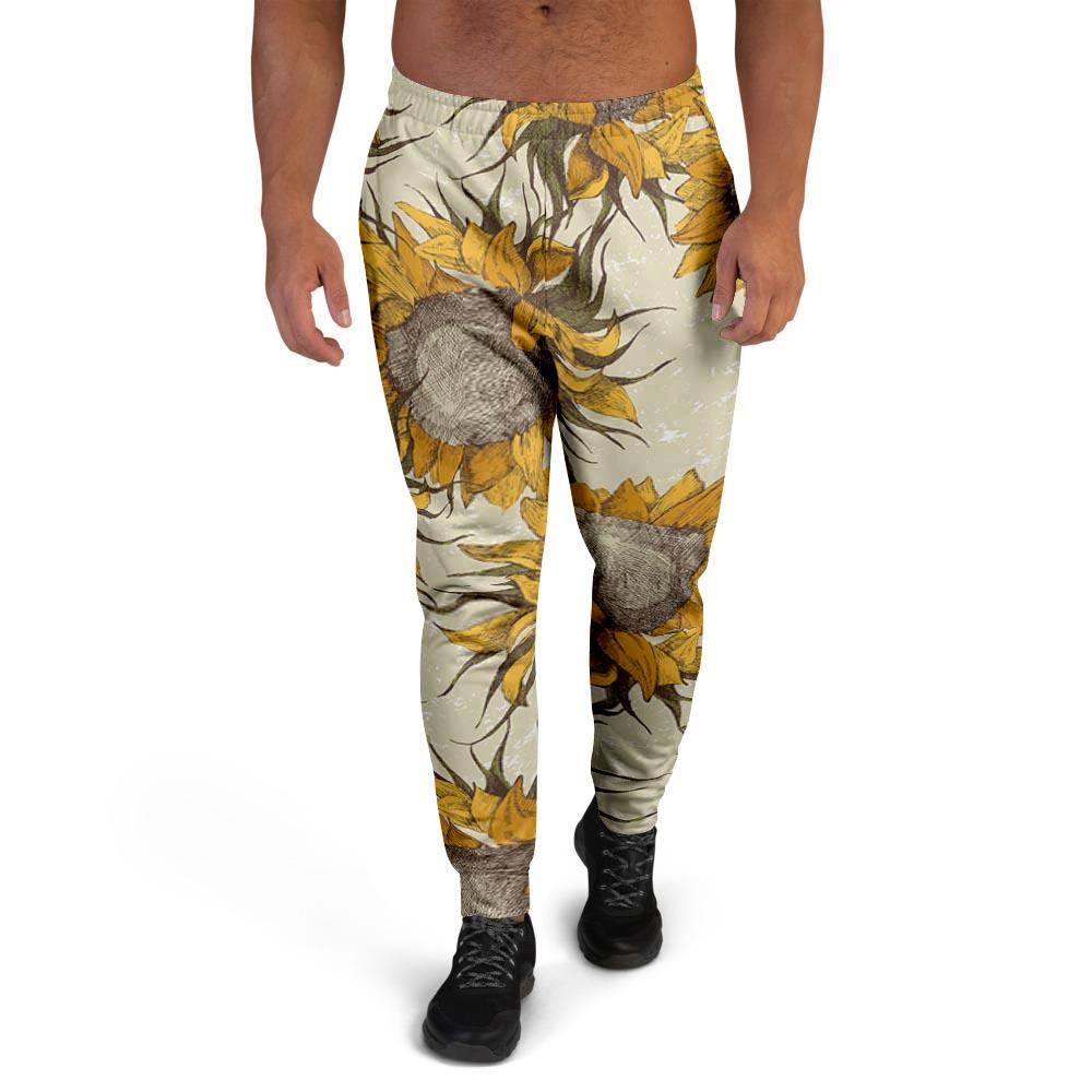 Vintage Sunflower Men's Joggers-grizzshop