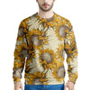 Vintage Sunflower Men's Sweatshirt-grizzshop