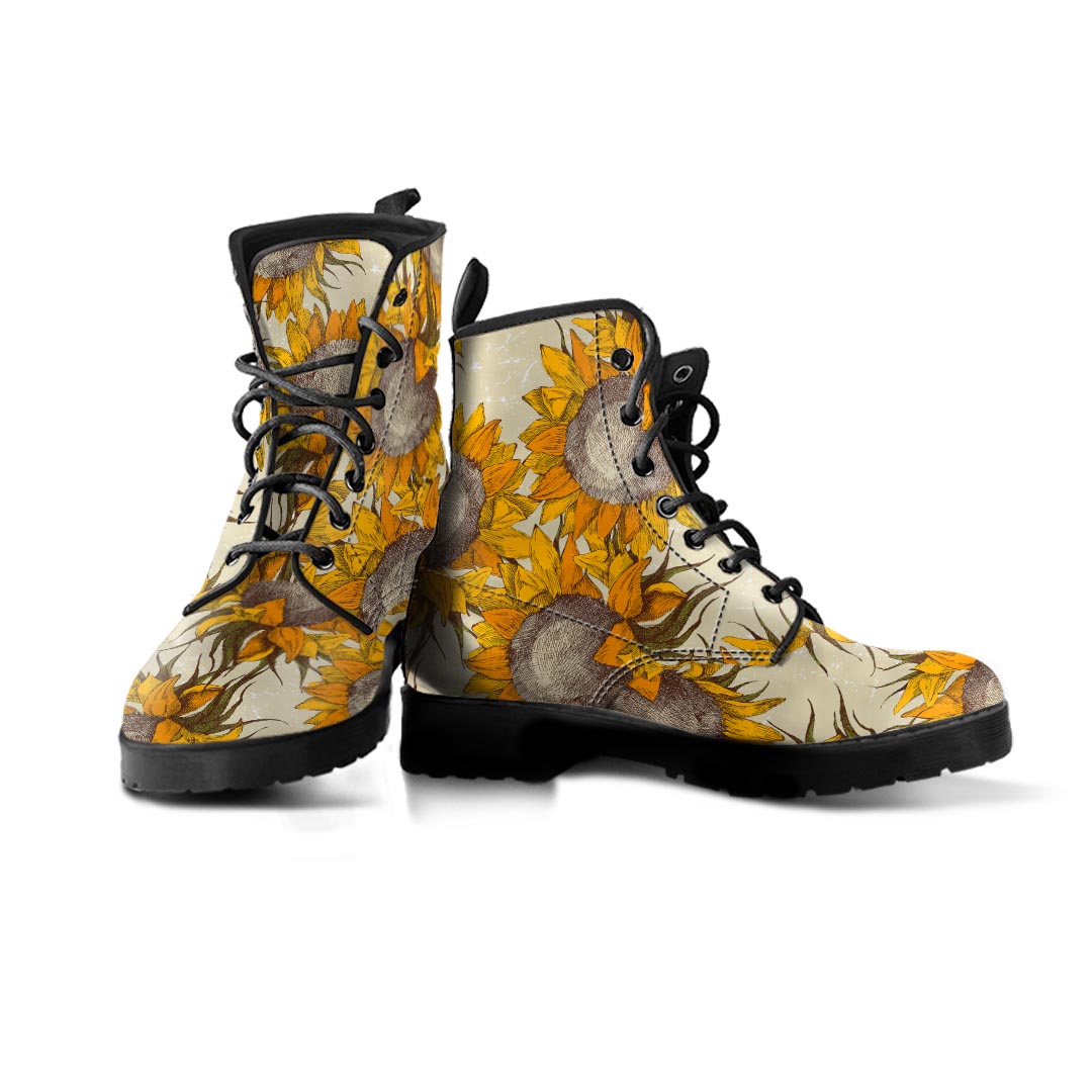 Vintage Sunflower Women's Boots-grizzshop