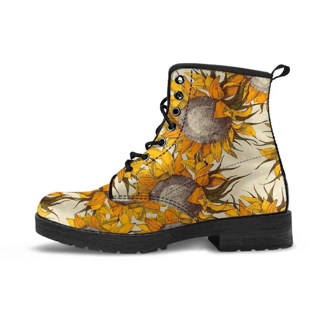 Vintage Sunflower Women's Boots-grizzshop