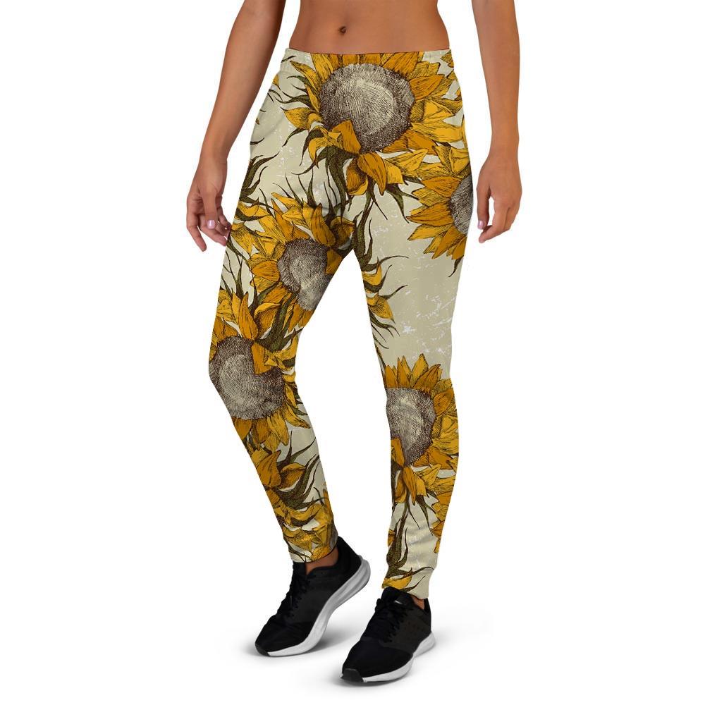 Vintage Sunflower Women's Joggers-grizzshop