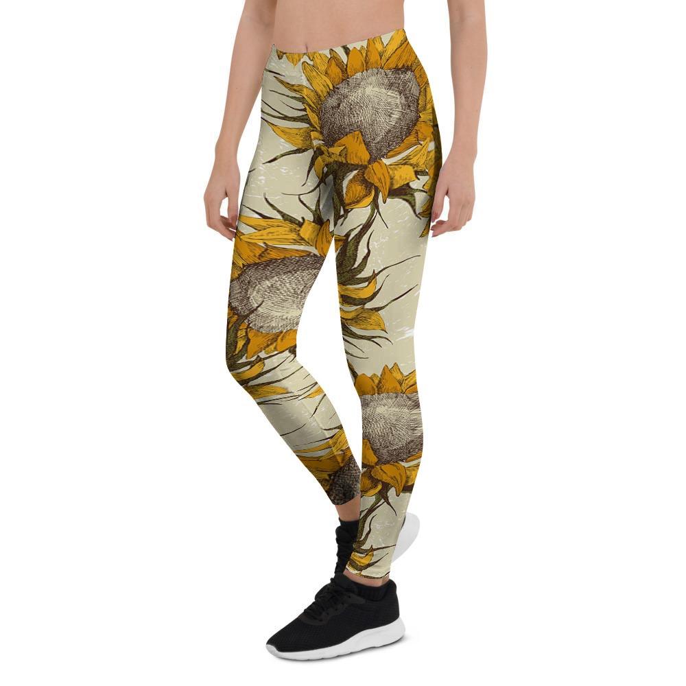Vintage Sunflower Women's Leggings-grizzshop
