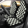 Vintage White Black Polka dot Universal Fit Car Seat Cover-grizzshop