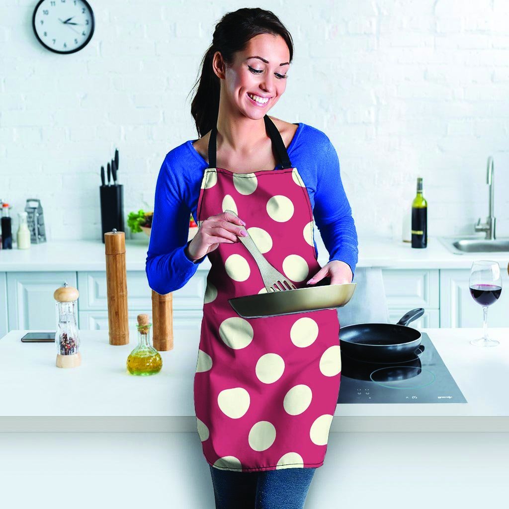 Vintage Red Polka Dot Women's Apron-grizzshop