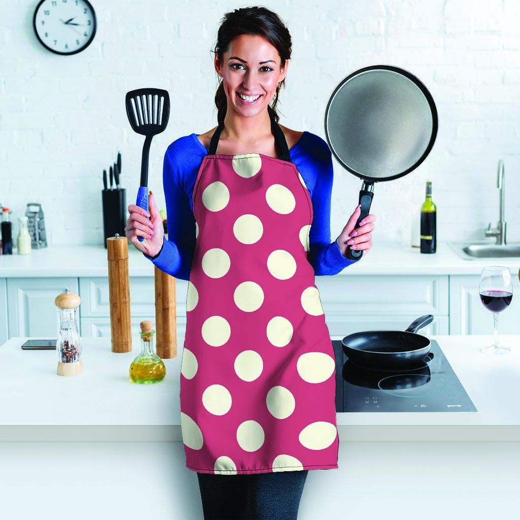 Vintage Red Polka Dot Women's Apron-grizzshop