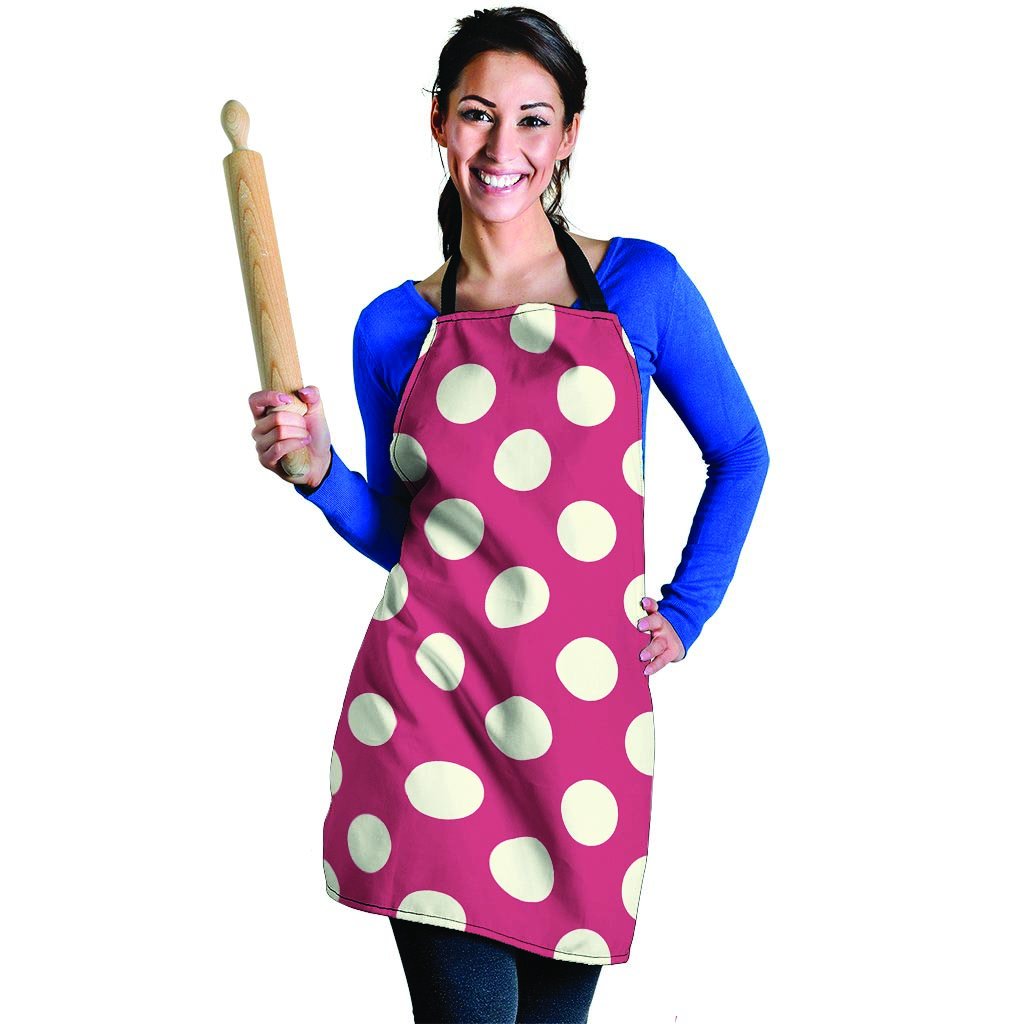 Vintage Red Polka Dot Women's Apron-grizzshop