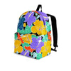 Violet Hibiscus Flower Hawaiian Print Backpack-grizzshop