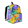 Violet Hibiscus Flower Hawaiian Print Backpack-grizzshop