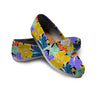 Violet Hibiscus Flower Hawaiian Print Canvas Shoes-grizzshop