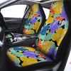 Violet Hibiscus Flower Hawaiian Print Car Seat Covers-grizzshop