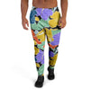 Violet Hibiscus Flower Hawaiian Print Men's Joggers-grizzshop