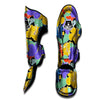 Violet Hibiscus Flower Hawaiian Print Muay Thai Shin Guard-grizzshop