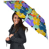 Violet Hibiscus Flower Hawaiian Print Umbrella-grizzshop