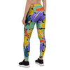 Violet Hibiscus Flower Hawaiian Print Women's Leggings-grizzshop