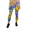 Violet Hibiscus Flower Hawaiian Print Women's Leggings-grizzshop