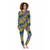 Violet Hibiscus Flower Hawaiian Print Women's Pajamas-grizzshop