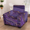 Violet Marble Armchair Cover-grizzshop