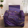 Violet Marble Armchair Cover-grizzshop