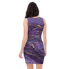 Violet Marble Bodycon Dress-grizzshop