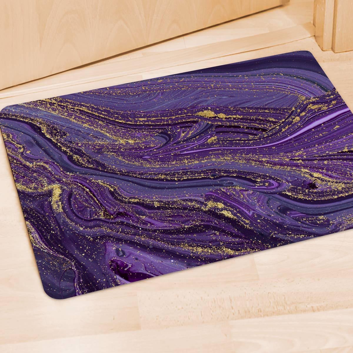 Violet Marble Door Mat-grizzshop