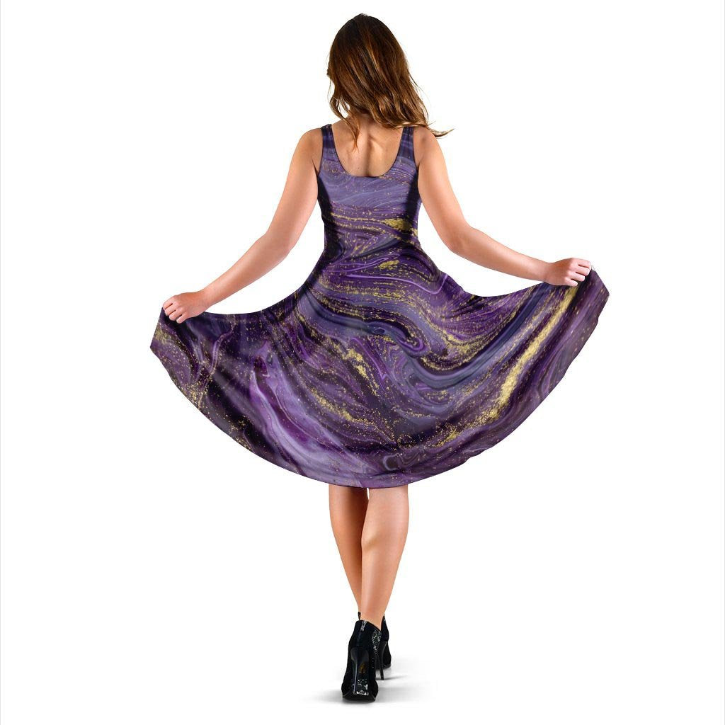 Violet Marble Dress-grizzshop