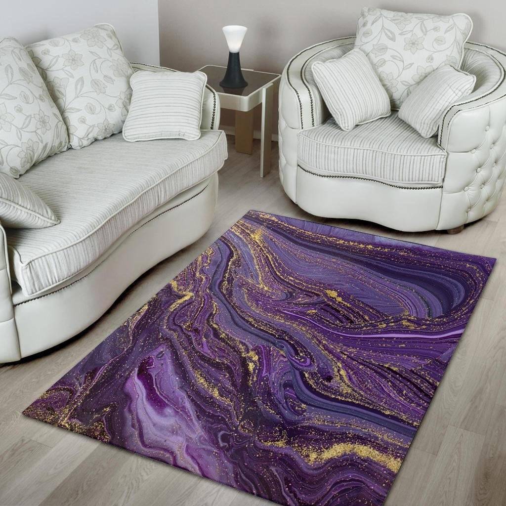 Violet Marble Floor Mat-grizzshop