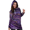 Violet Marble Hoodie Dress-grizzshop