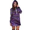 Violet Marble Hoodie Dress-grizzshop