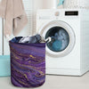Violet Marble Laundry Basket-grizzshop