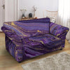 Violet Marble Loveseat Cover-grizzshop