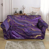 Violet Marble Loveseat Cover-grizzshop