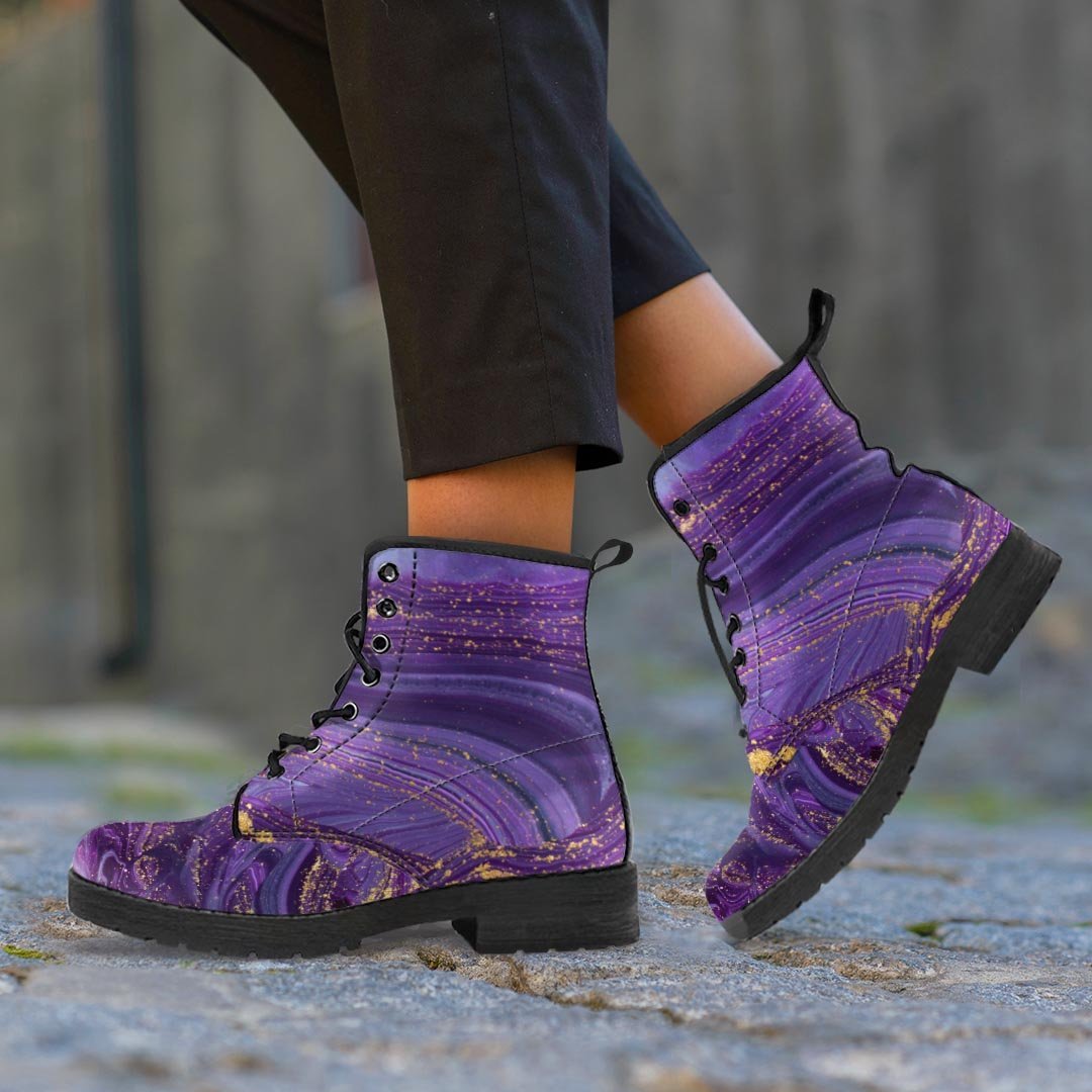 Violet Marble Men's Boots-grizzshop