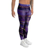 Violet Marble Men's Leggings-grizzshop