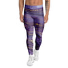 Violet Marble Men's Leggings-grizzshop