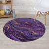 Violet Marble Round Rug-grizzshop