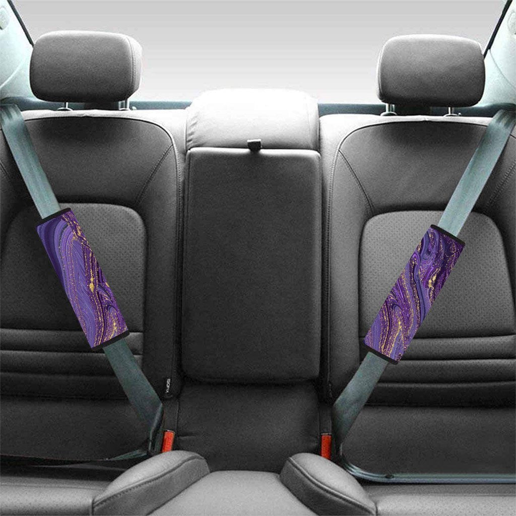 Violet Marble Seat Belt Cover-grizzshop