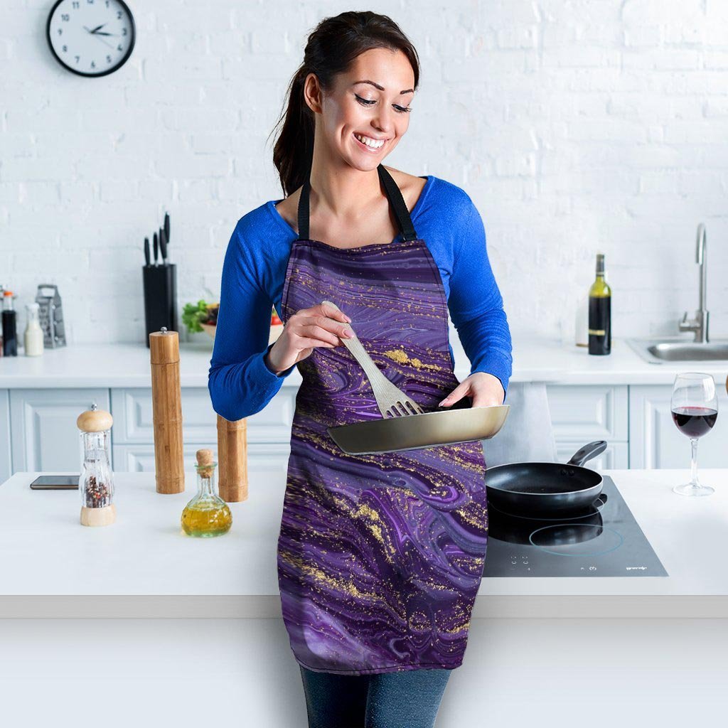 Violet Marble Women's Apron-grizzshop