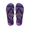 Violet Marble Women's Flip Flops-grizzshop
