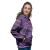 Violet Marble Women's Hoodie-grizzshop