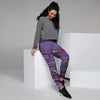 Violet Marble Women's Joggers-grizzshop