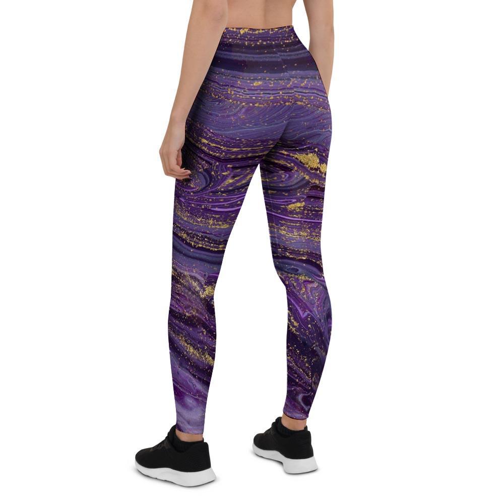 Violet Marble Women's Leggings-grizzshop